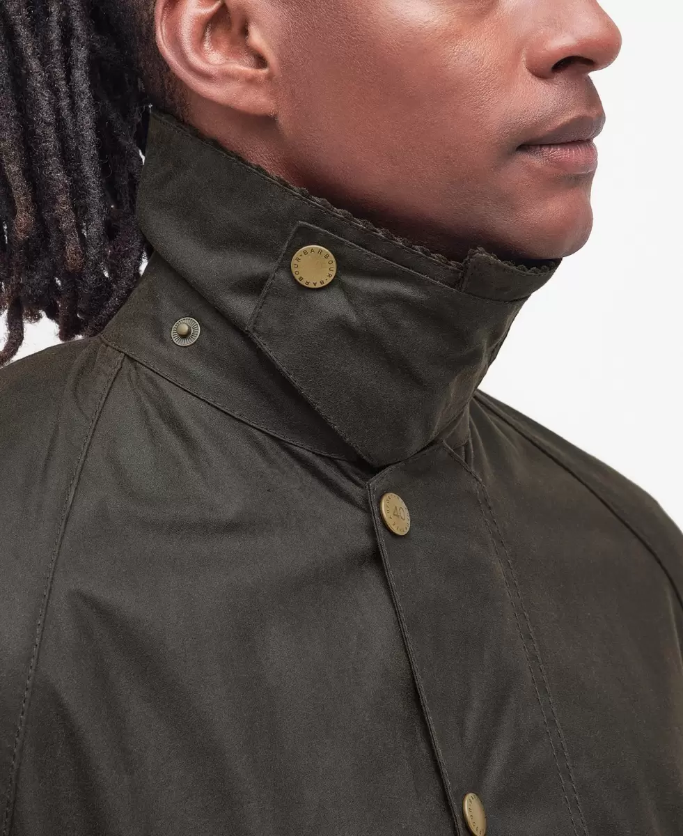 Waxed Jackets Accessible Barbour 40Th Anniversary Beaufort Wax Jacket Green Men - 8