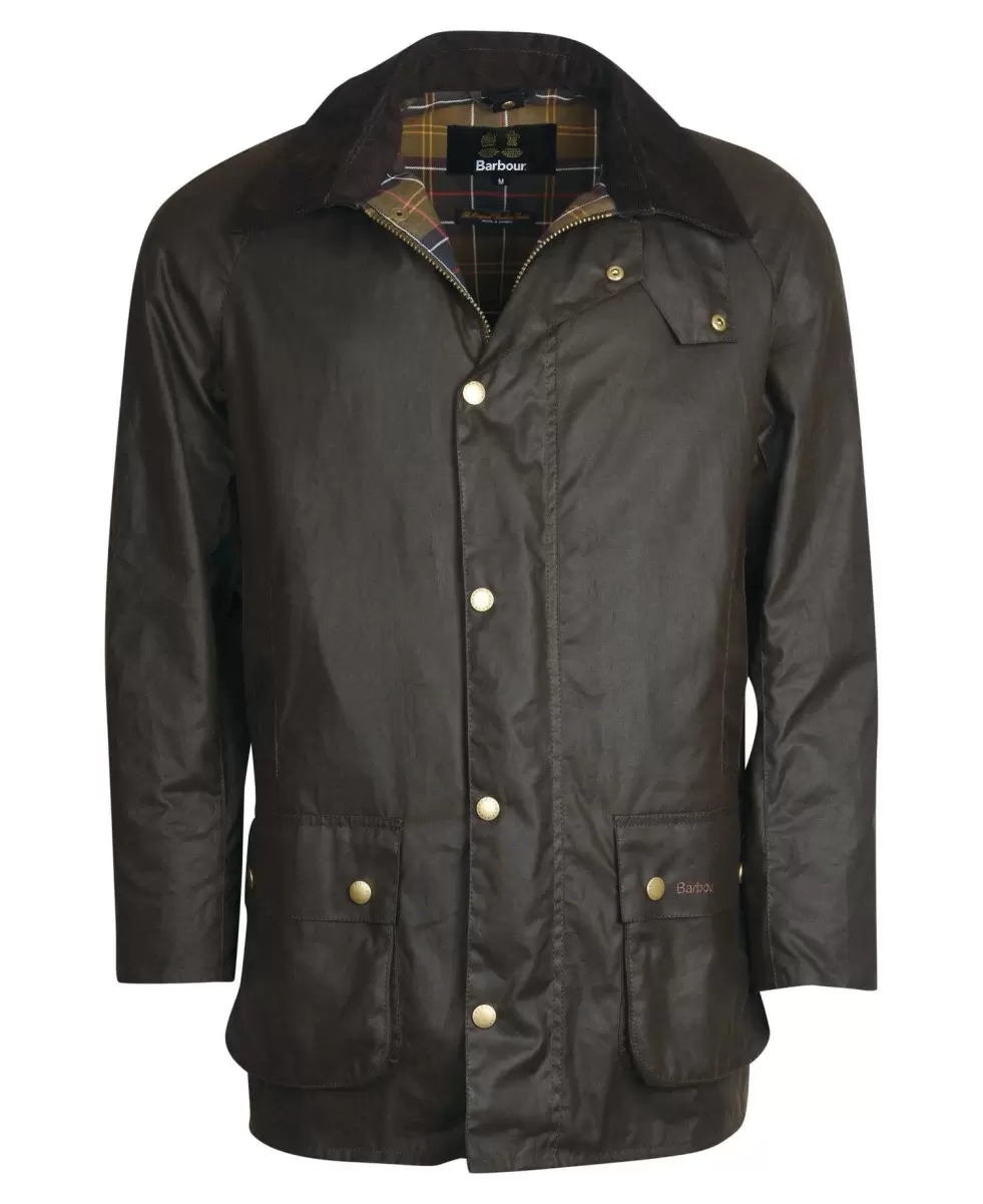 Barbour Beausby Wax Jacket Men Waxed Jackets Deal Olive - 1