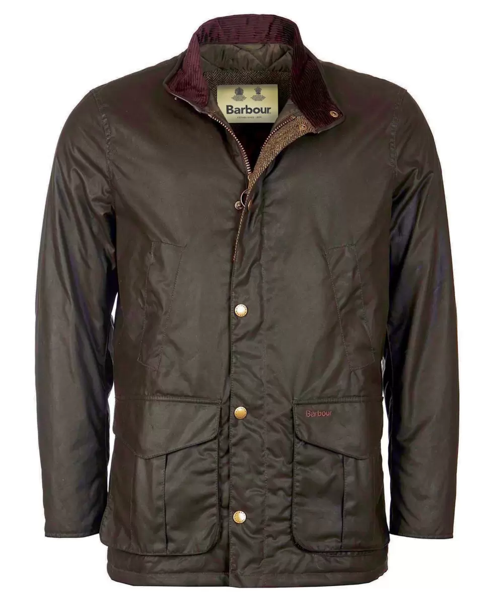 Waxed Jackets Olive Barbour Hereford Wax Jacket Men Special - 1