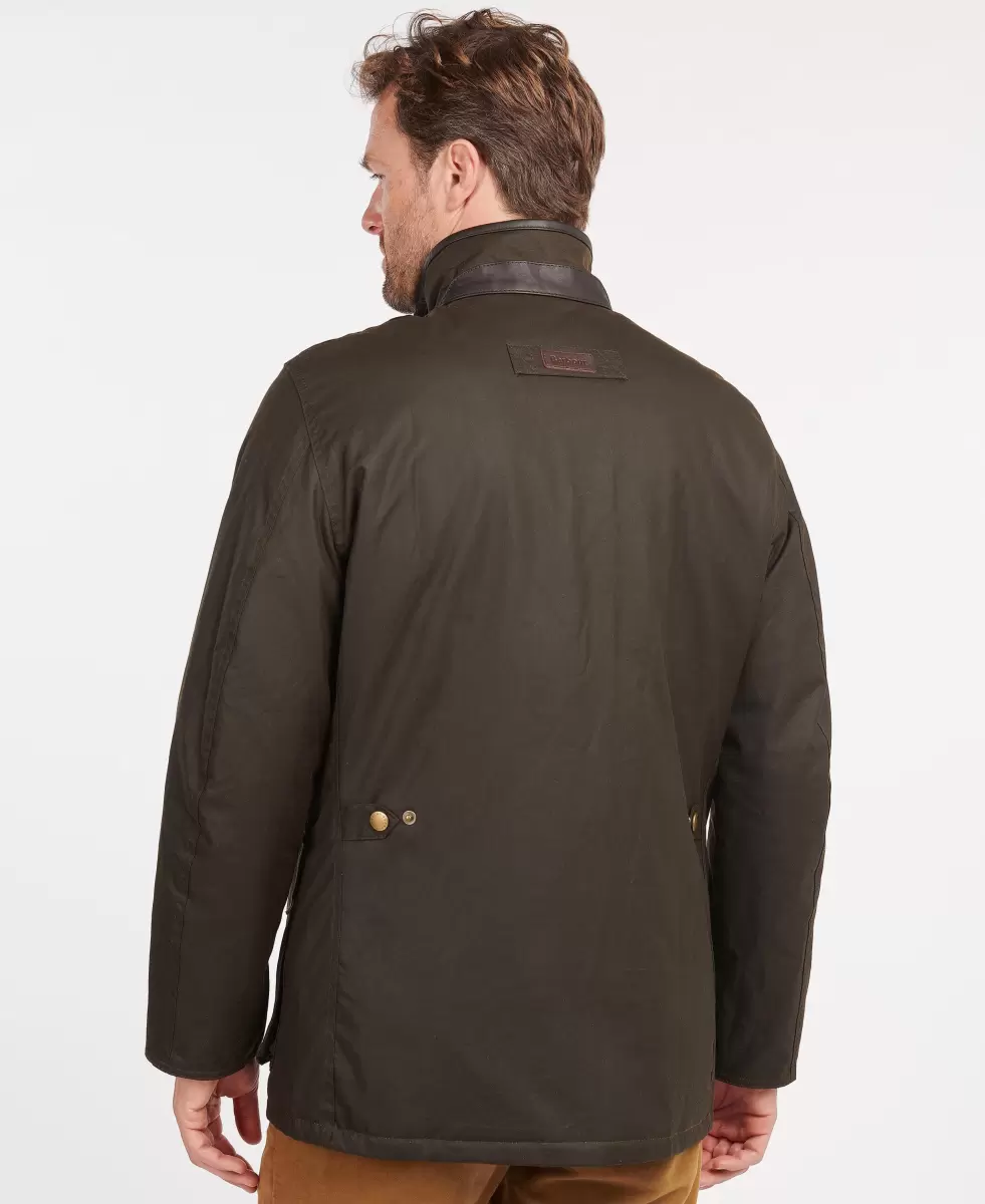 Waxed Jackets Olive Barbour Hereford Wax Jacket Men Special - 3
