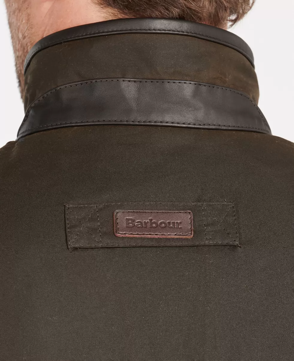 Waxed Jackets Olive Barbour Hereford Wax Jacket Men Special - 5