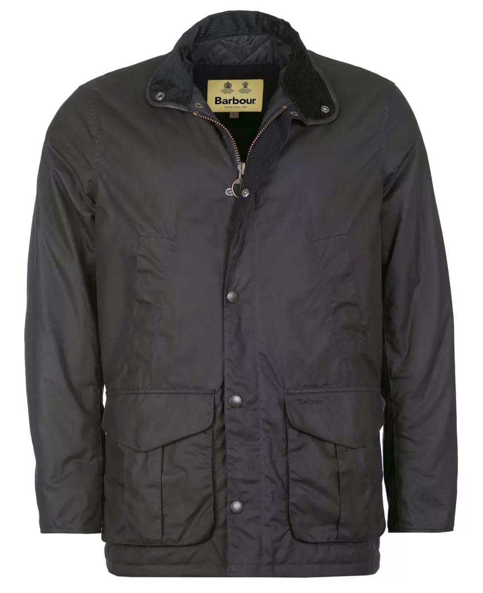 Barbour Hereford Wax Jacket Olive Men Waxed Jackets User-Friendly - 1