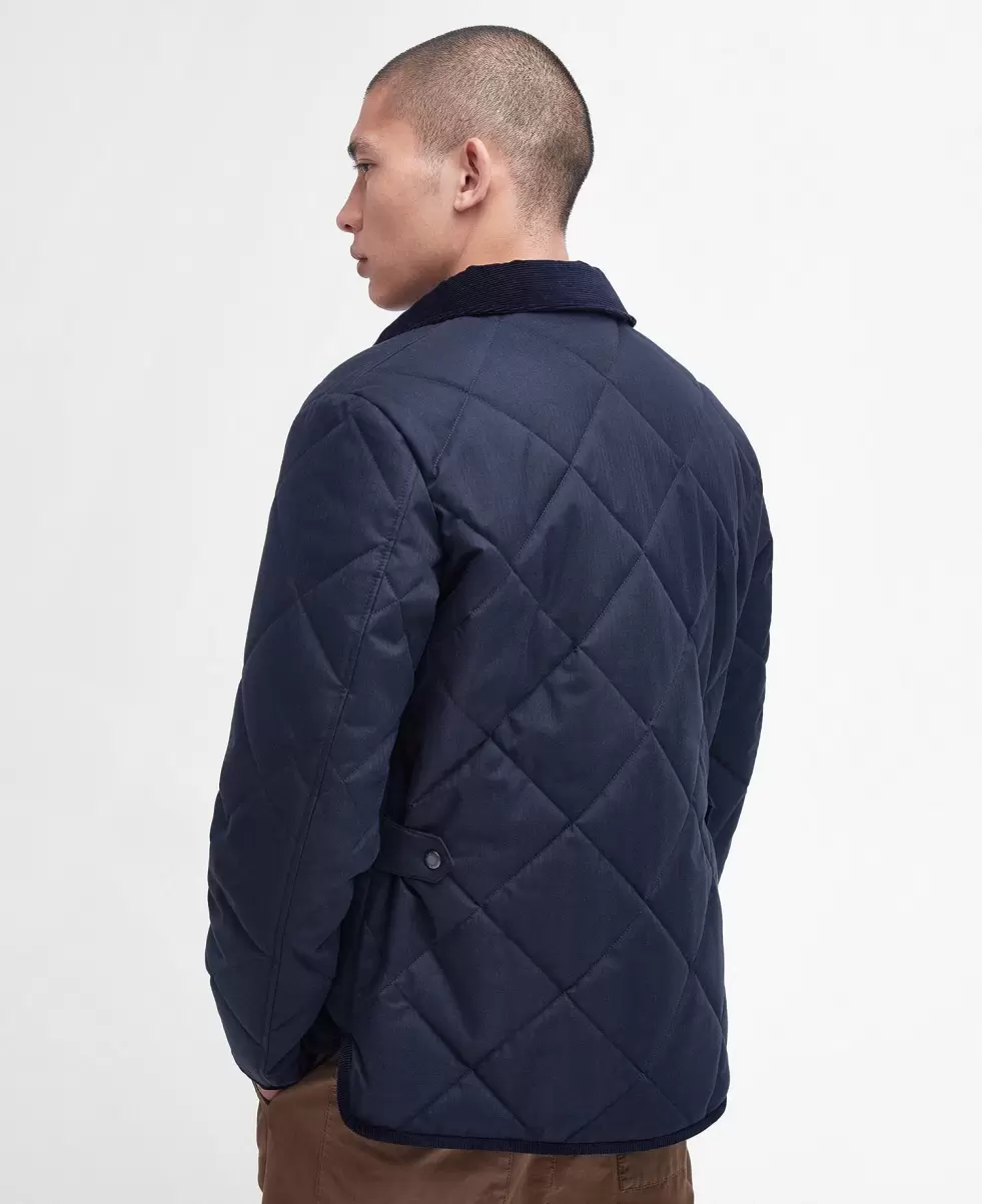 Barbour Easton Liddesdale Quilted Jacket Navy Advanced Men Quilted Jackets - 3