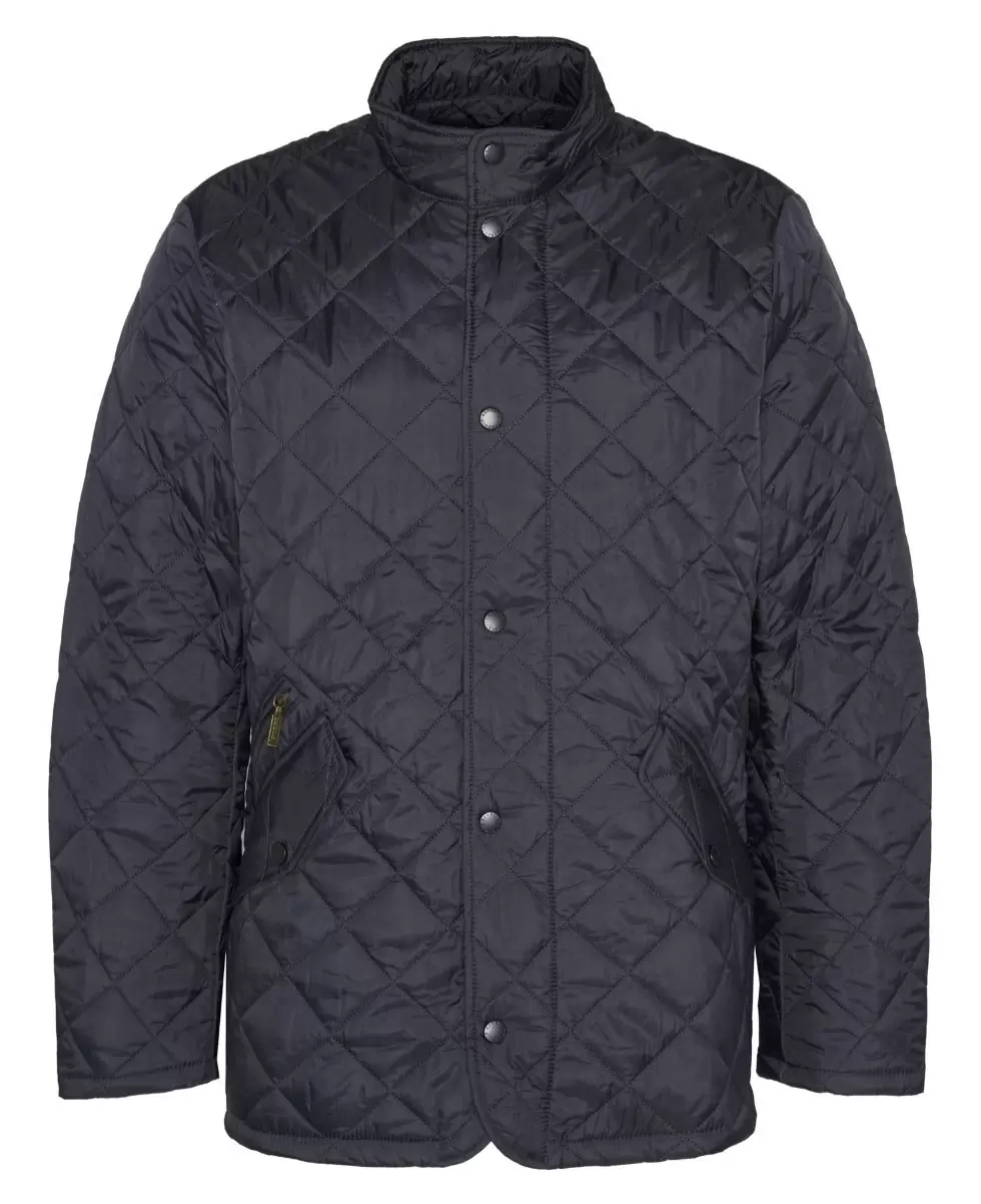 Barbour Flyweight Chelsea Quilted Jacket Black Trendy Men Quilted Jackets - 1