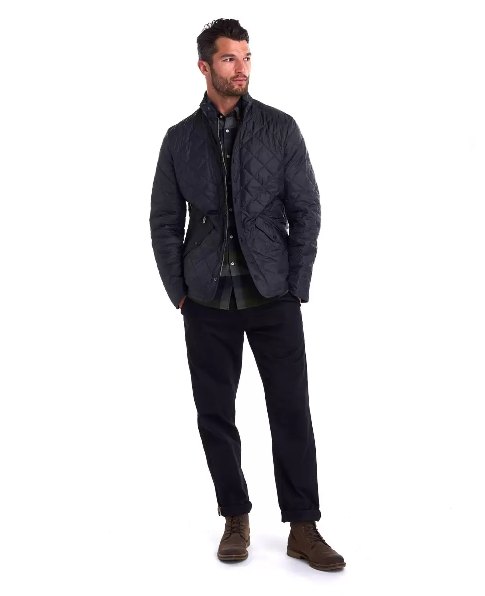 Barbour Flyweight Chelsea Quilted Jacket Black Trendy Men Quilted Jackets - 3
