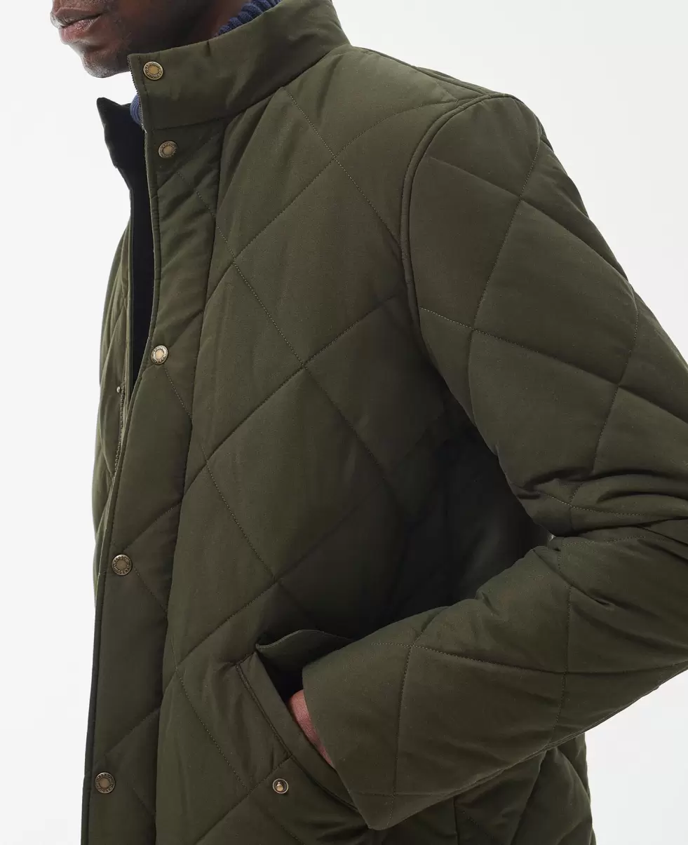 Green Barbour Winter Chelsea Quilted Jacket Quilted Jackets Cutting-Edge Men - 5