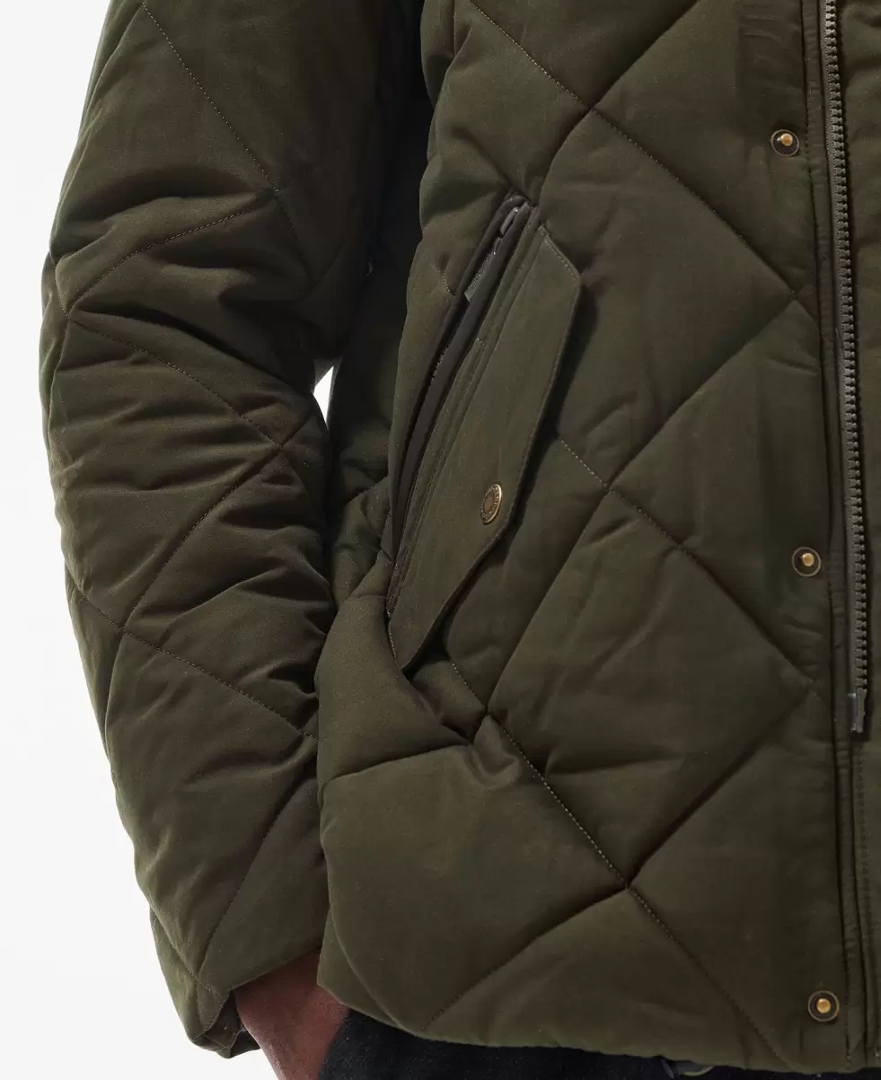 Green Barbour Winter Chelsea Quilted Jacket Quilted Jackets Cutting-Edge Men - 6