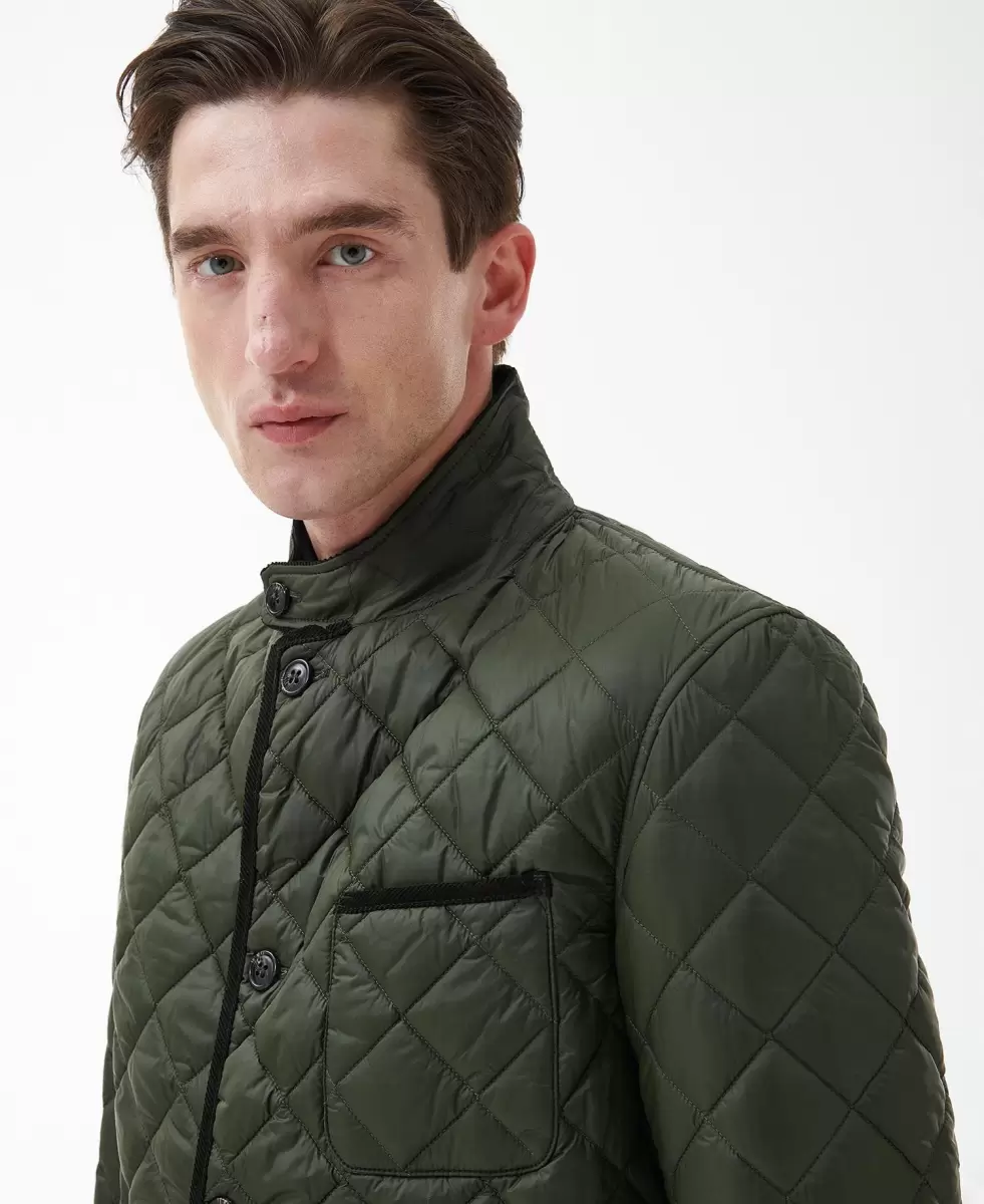 Green Barbour Modern Liddesdale Quilted Jacket Quilted Jackets Reliable Men - 4