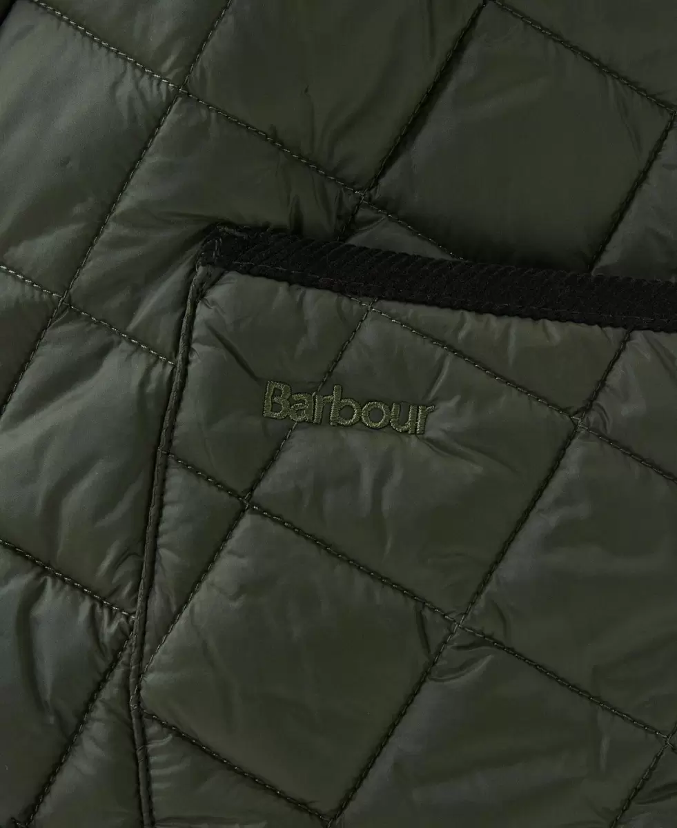 Green Barbour Modern Liddesdale Quilted Jacket Quilted Jackets Reliable Men - 7