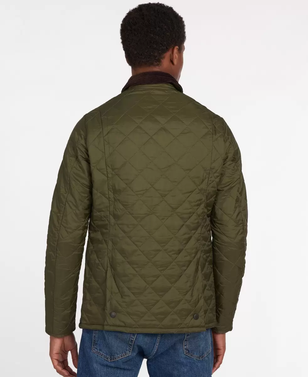 Reliable Quilted Jackets Barbour Heritage Liddesdale Quilted Jacket Men Navy - 3