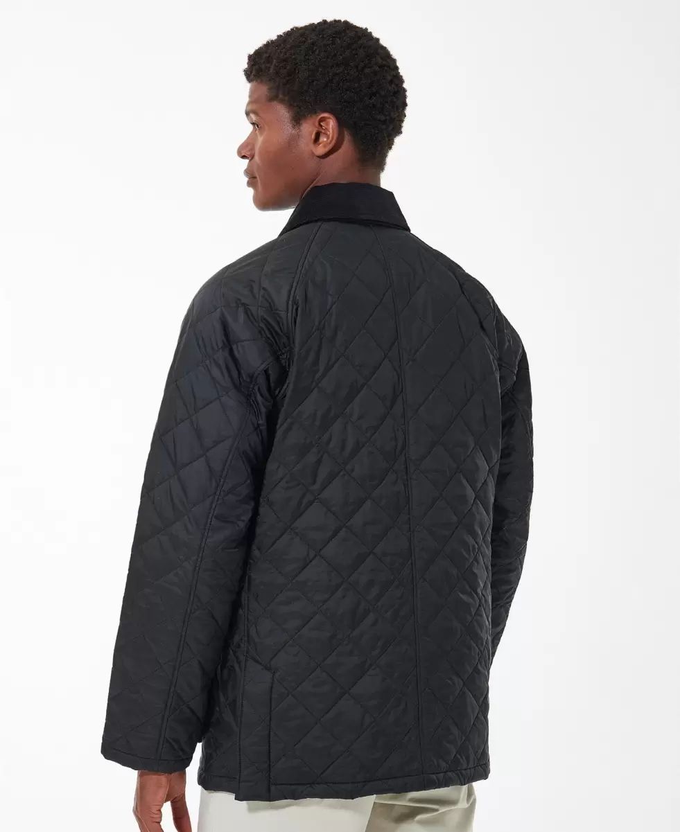 Quilted Jackets Men Buy Black Barbour Ashby Quilted Jacket - 3