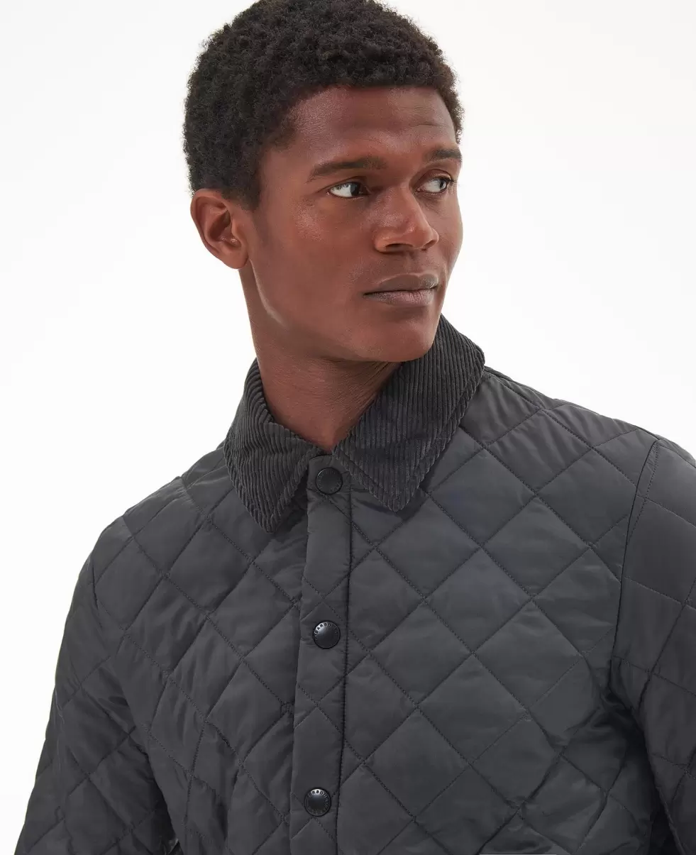 Barbour Heritage Liddesdale Quilted Jacket Proven Quilted Jackets Men Grey - 4