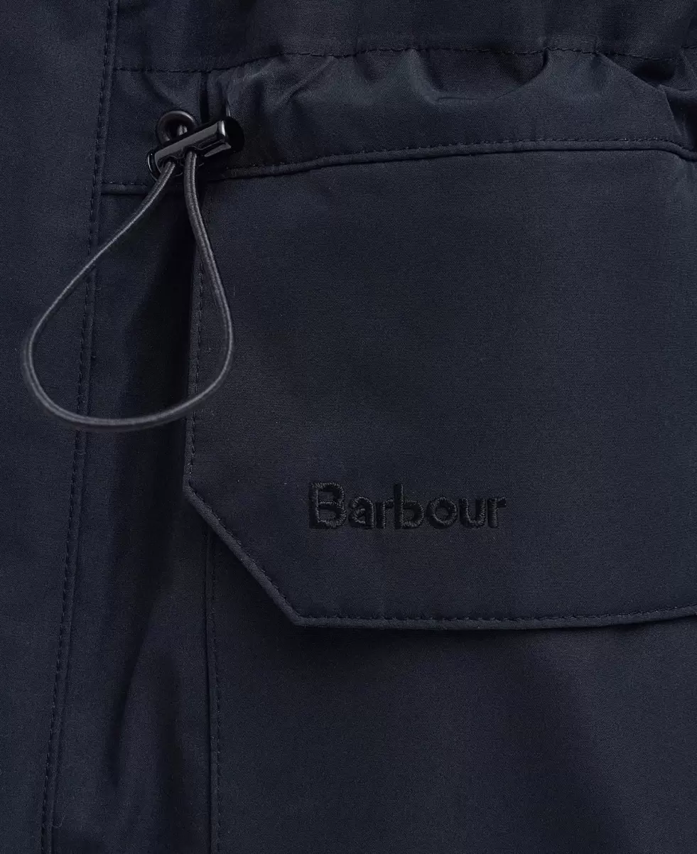 Barbour X Maison Kitsuné Military Reversible Waterproof Jacket Classic Black Rapid Men Waterproof Jackets - 4
