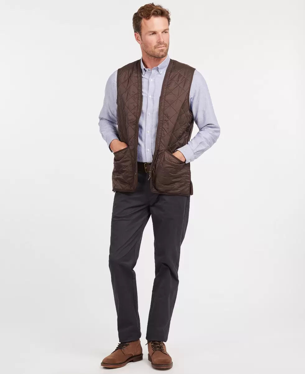 Gilets & Liners Barbour Polarquilt Waistcoat/Zip-In Liner Dark Brown Opulent Men - 2