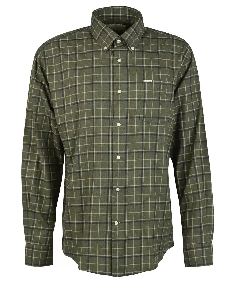 Exceed Olive Shirts Barbour Pelton Regular Shirt Men - 1
