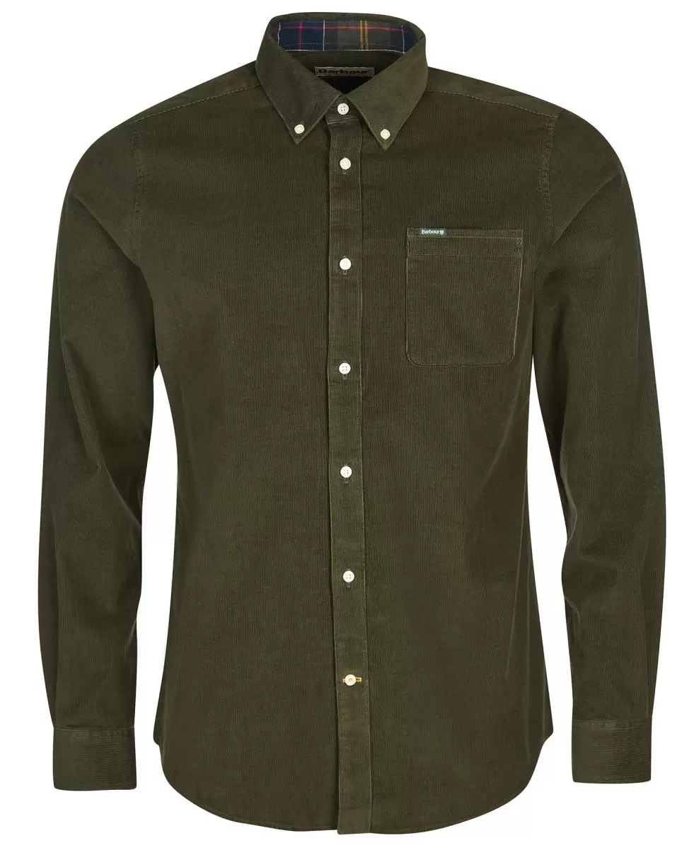 Forest Ergonomic Men Shirts Barbour Ramsey Tailored Shirt - 1