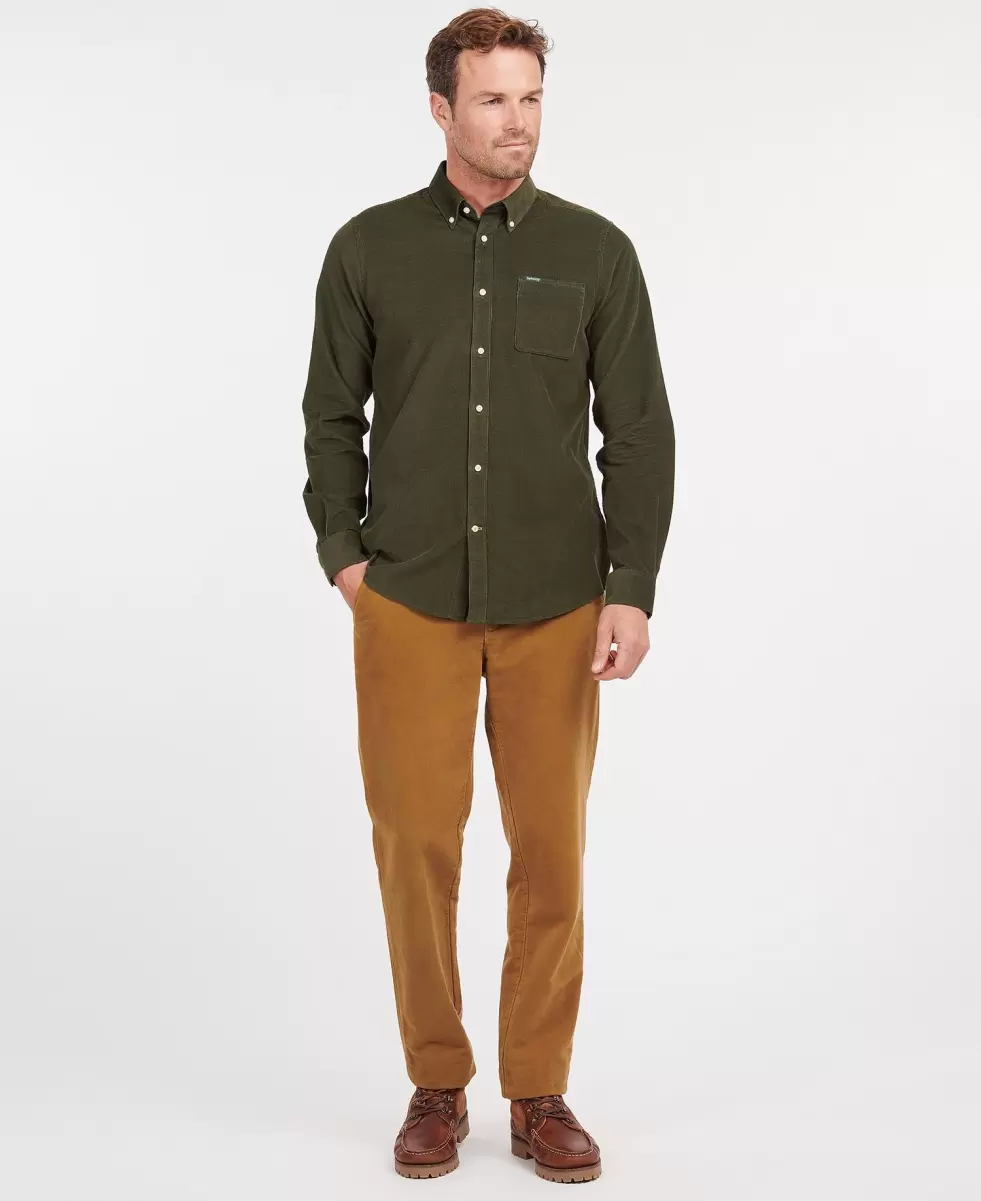Forest Ergonomic Men Shirts Barbour Ramsey Tailored Shirt - 2