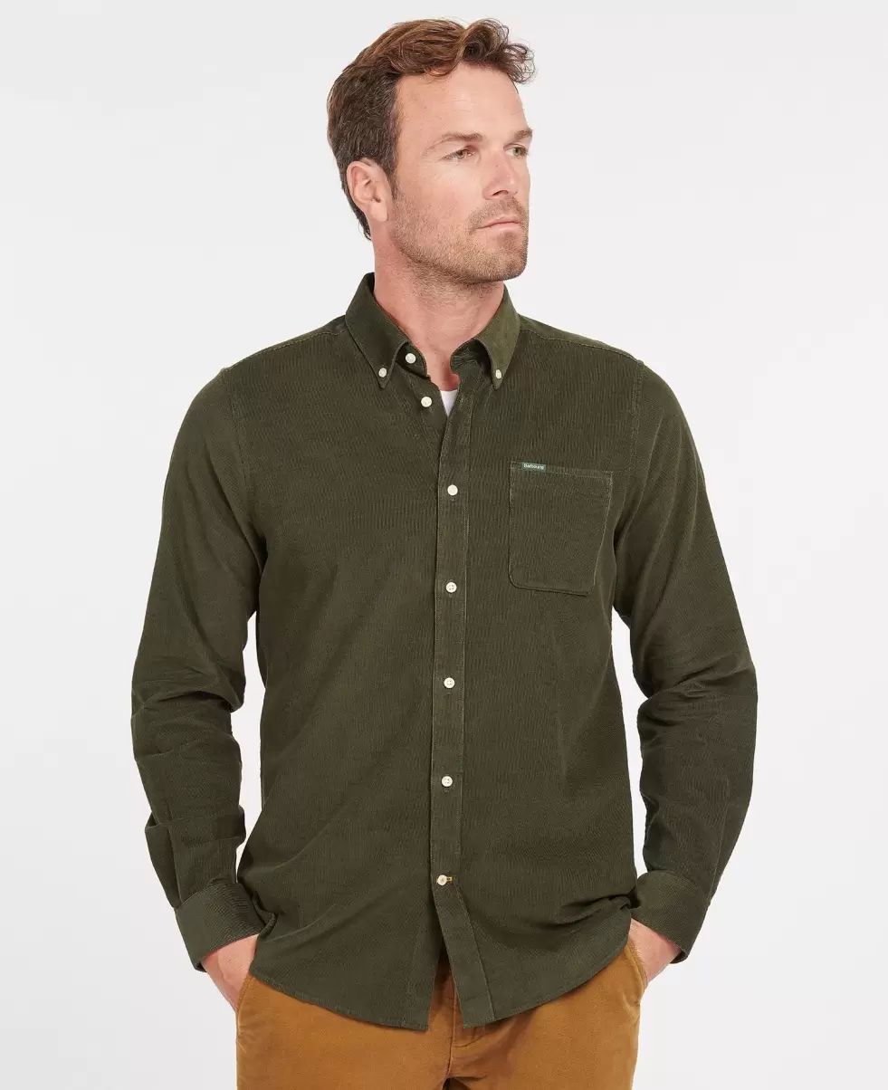 Forest Ergonomic Men Shirts Barbour Ramsey Tailored Shirt - 5