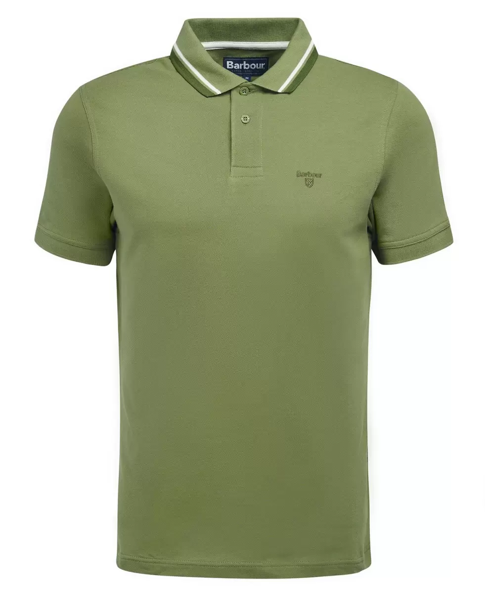 Barbour Otterburn Polo Shirt Burnt Olive High-Quality Polo Shirts Men - 1