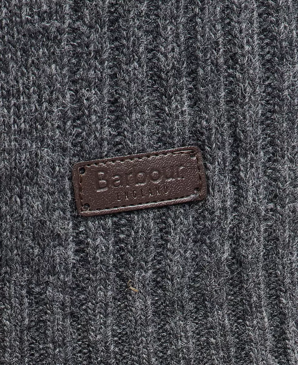Custom Dark Sand Barbour Nelson Essential Half Zip Sweater Men Jumpers - 7
