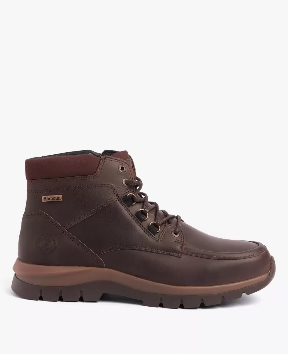 Brown Men Boots Eco-Friendly Barbour Wilkinson Derby Boots