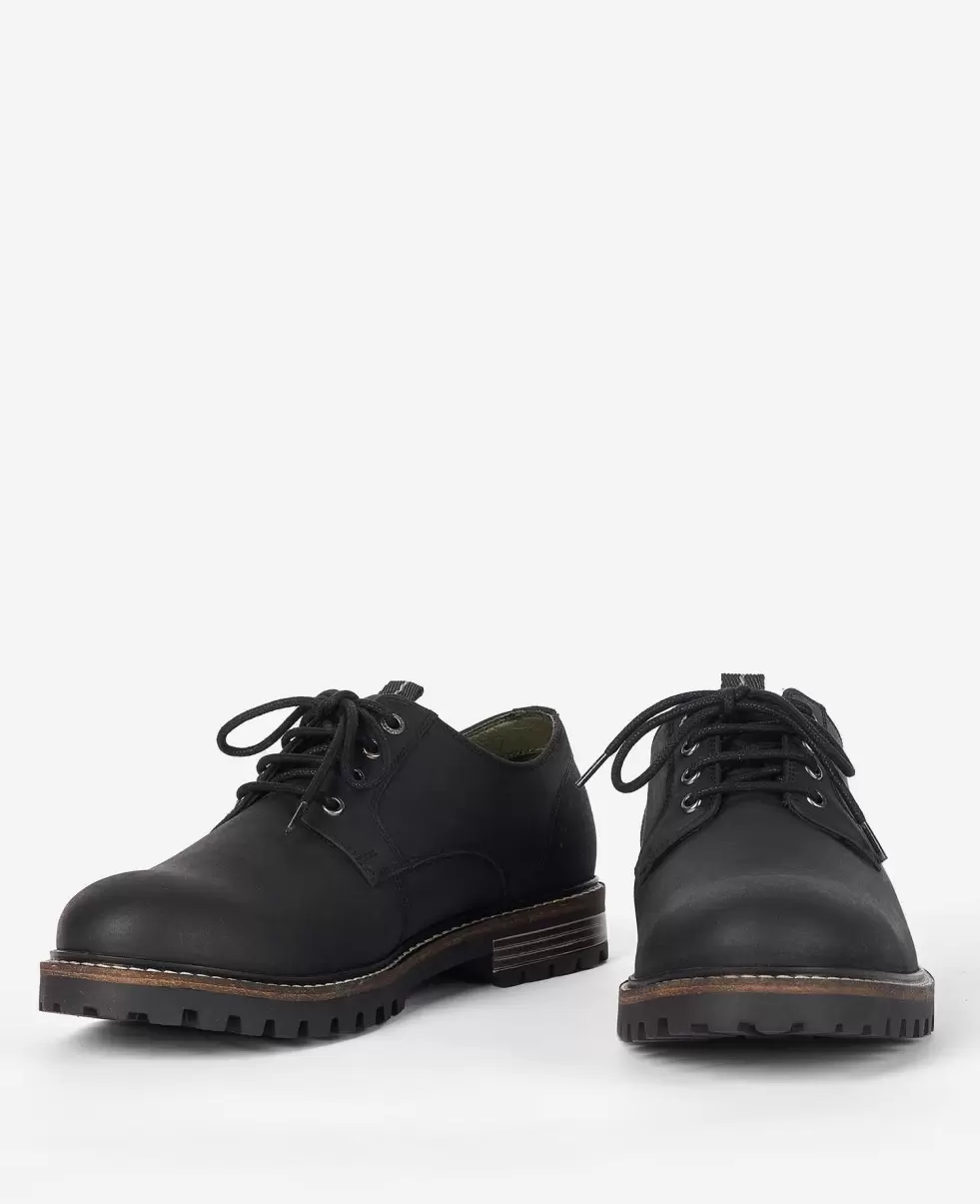 Streamlined Men Barbour Sandstone Derby Shoes Shoes Black - 2
