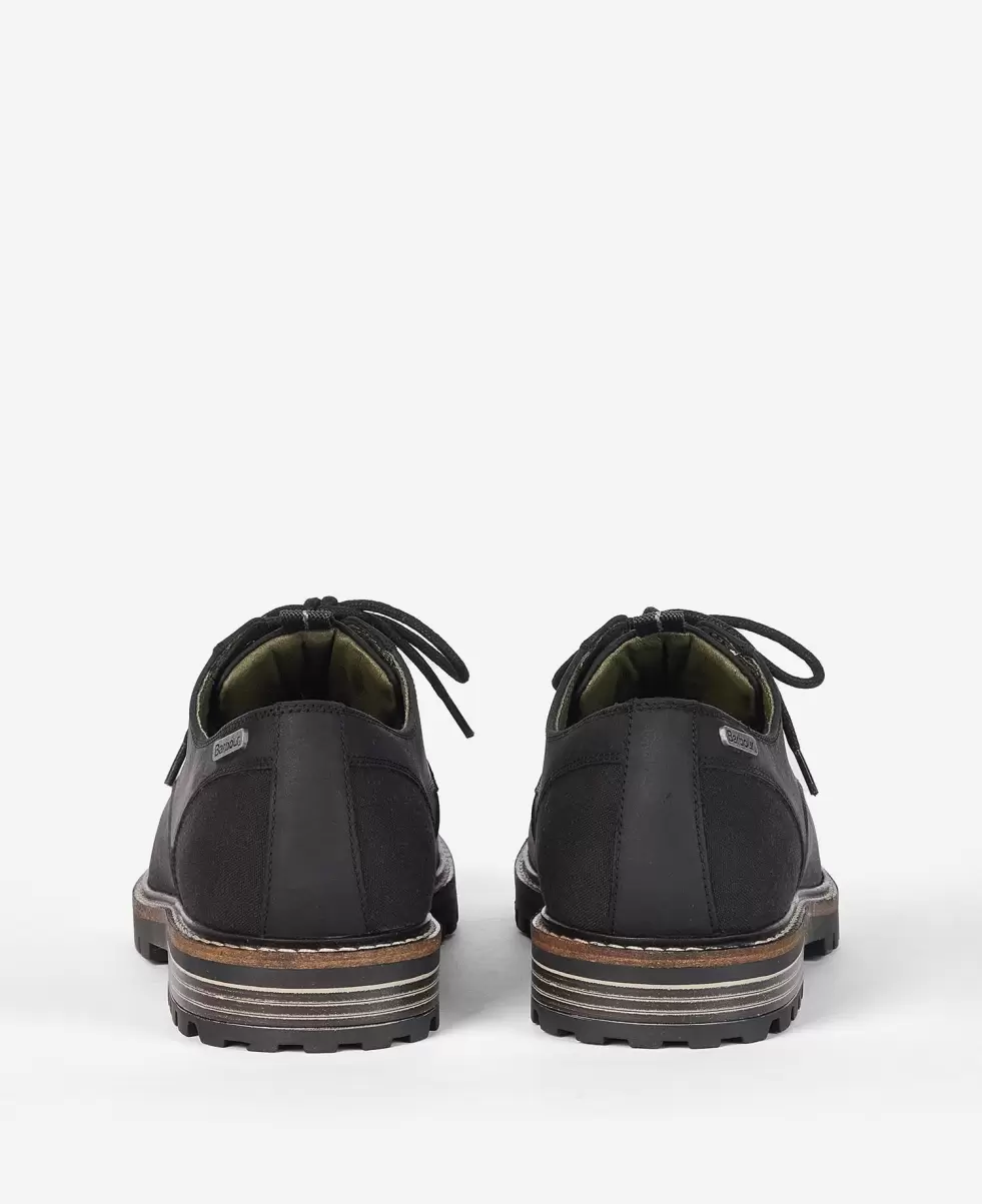 Streamlined Men Barbour Sandstone Derby Shoes Shoes Black - 3