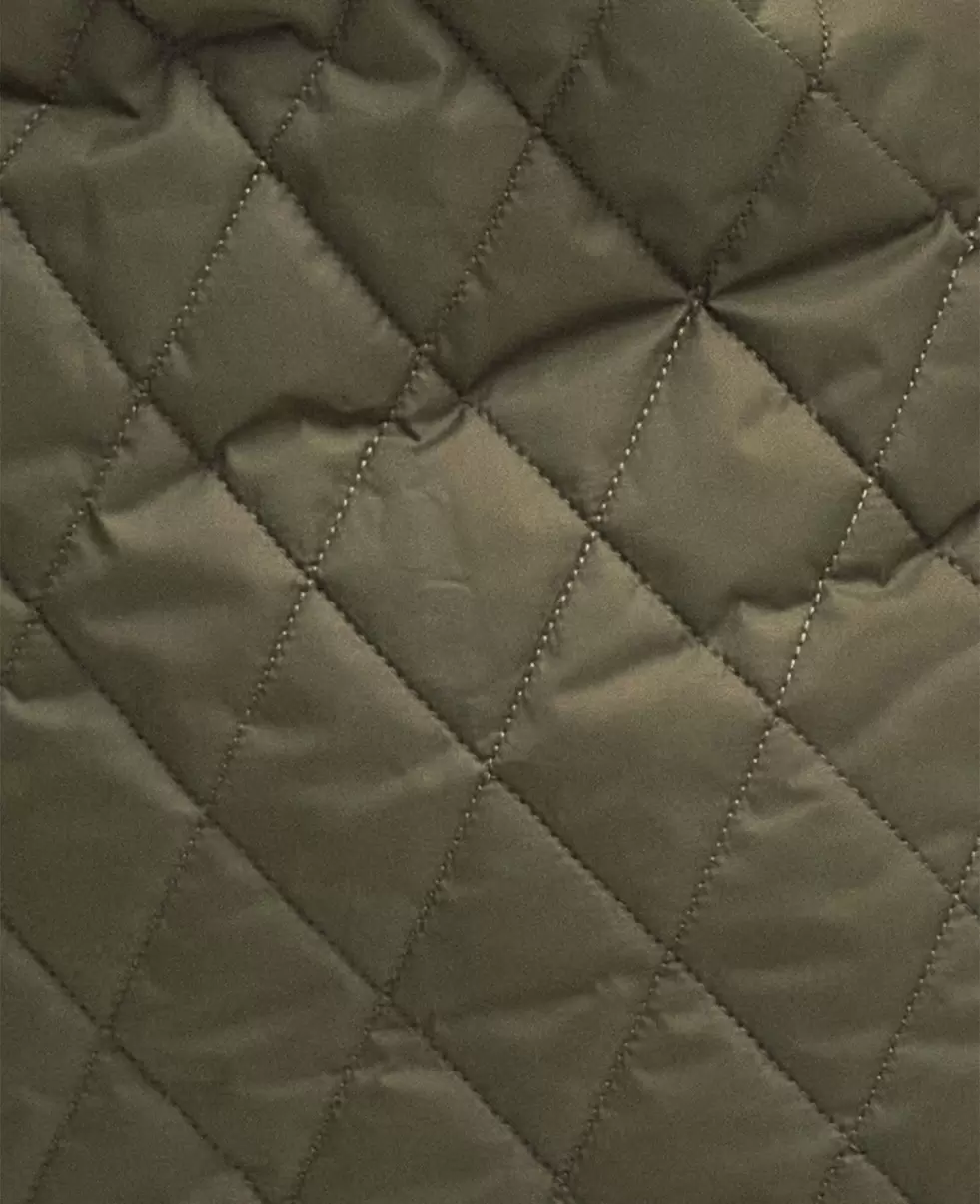 Women Barbour X Ganni Reversible Betty Liner Purchase Quilted Jackets Green - 10