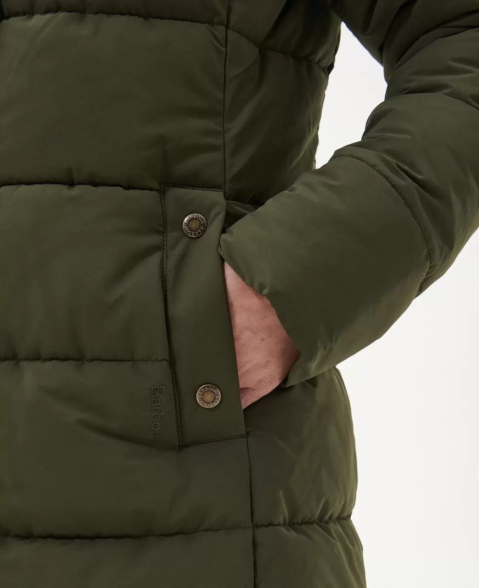 Quilted Jackets Popular Green Barbour Grayling Quilted Jacket Women - 5