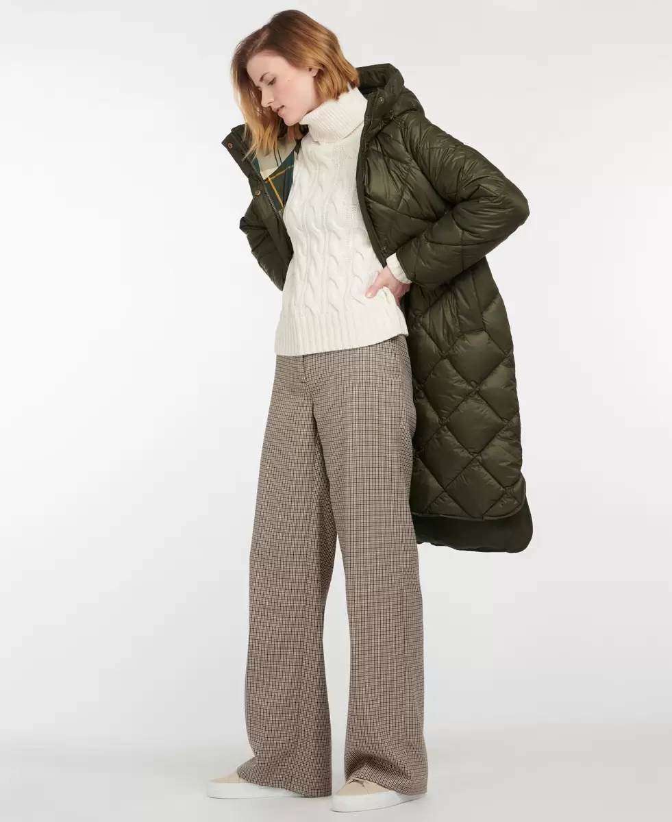 Barbour Sandyford Quilted Jacket Women Cutting-Edge Sage/Ancient Quilted Jackets - 2