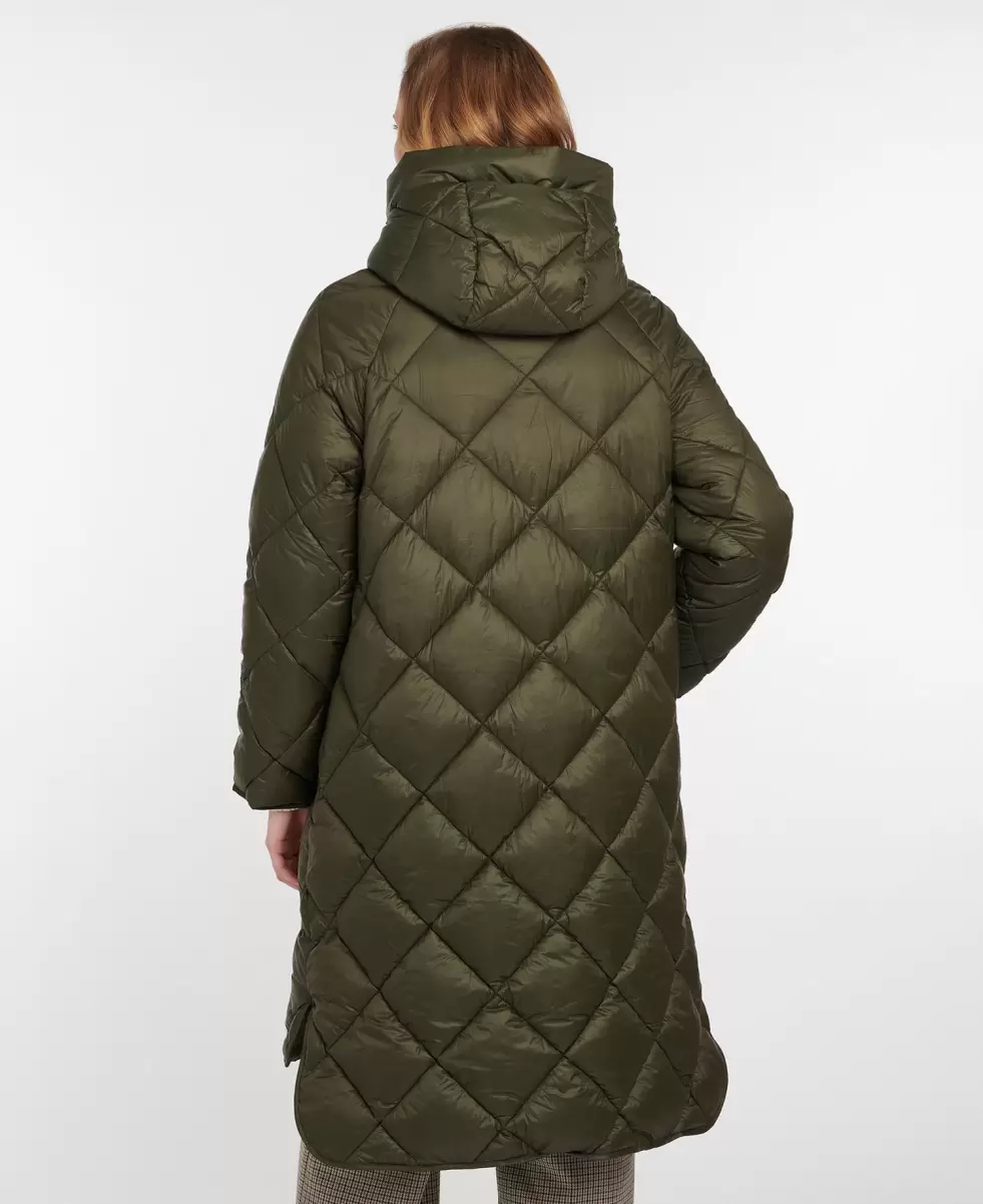 Barbour Sandyford Quilted Jacket Women Cutting-Edge Sage/Ancient Quilted Jackets - 3