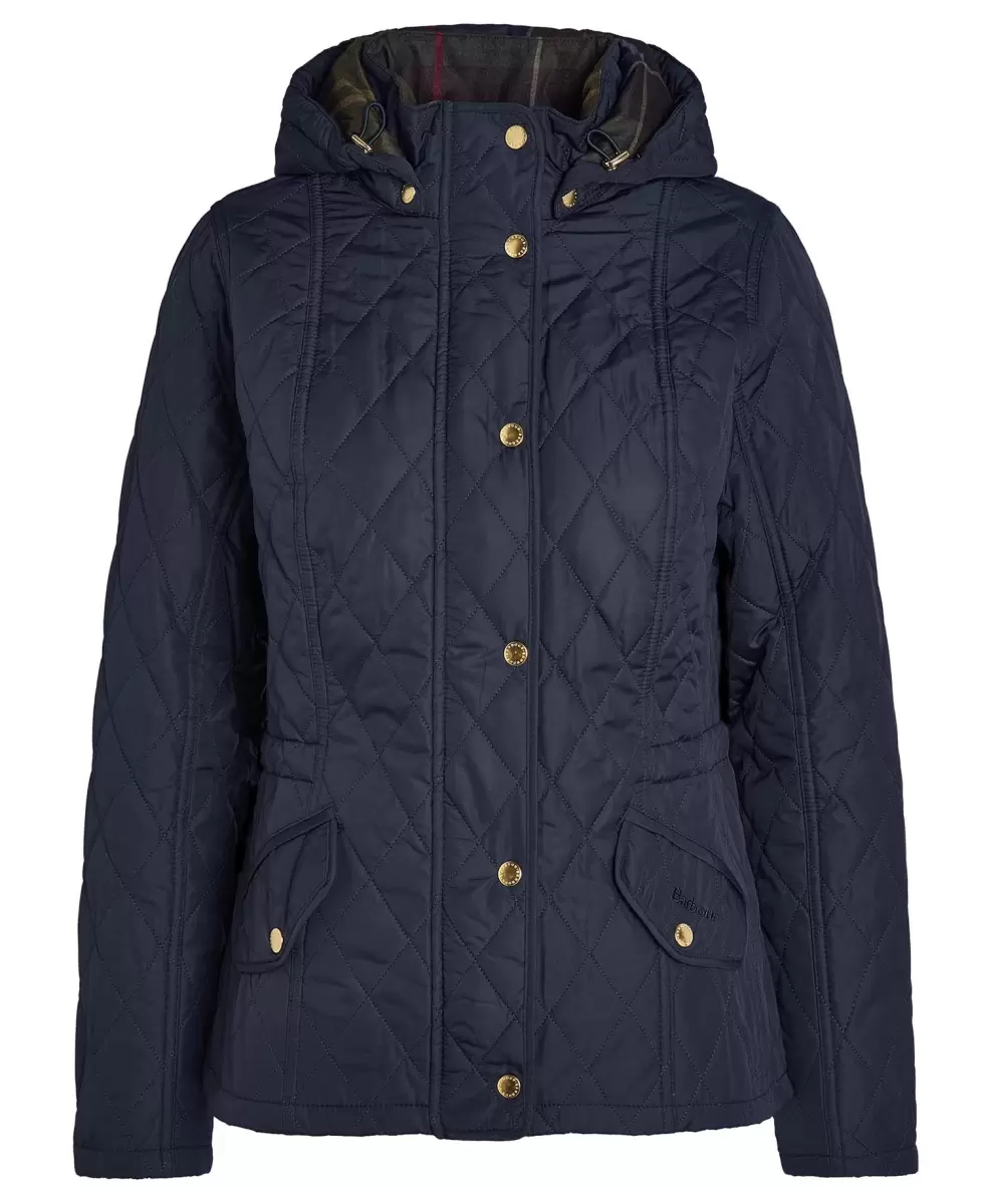 Women Navy/Classic Chic Barbour Millfire Quilted Jacket Quilted Jackets - 1