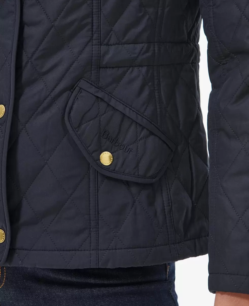 Women Navy/Classic Chic Barbour Millfire Quilted Jacket Quilted Jackets - 5