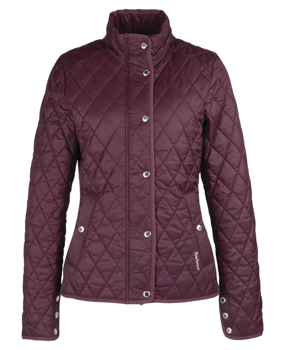 Barbour Yarrow Quilted Jacket Red Opulent Women Quilted Jackets - 1