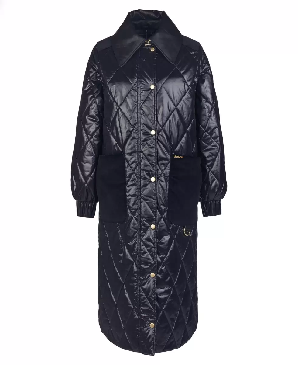Elegant Black Barbour Premium Marsett Quilted Jacket Quilted Jackets Women - 1