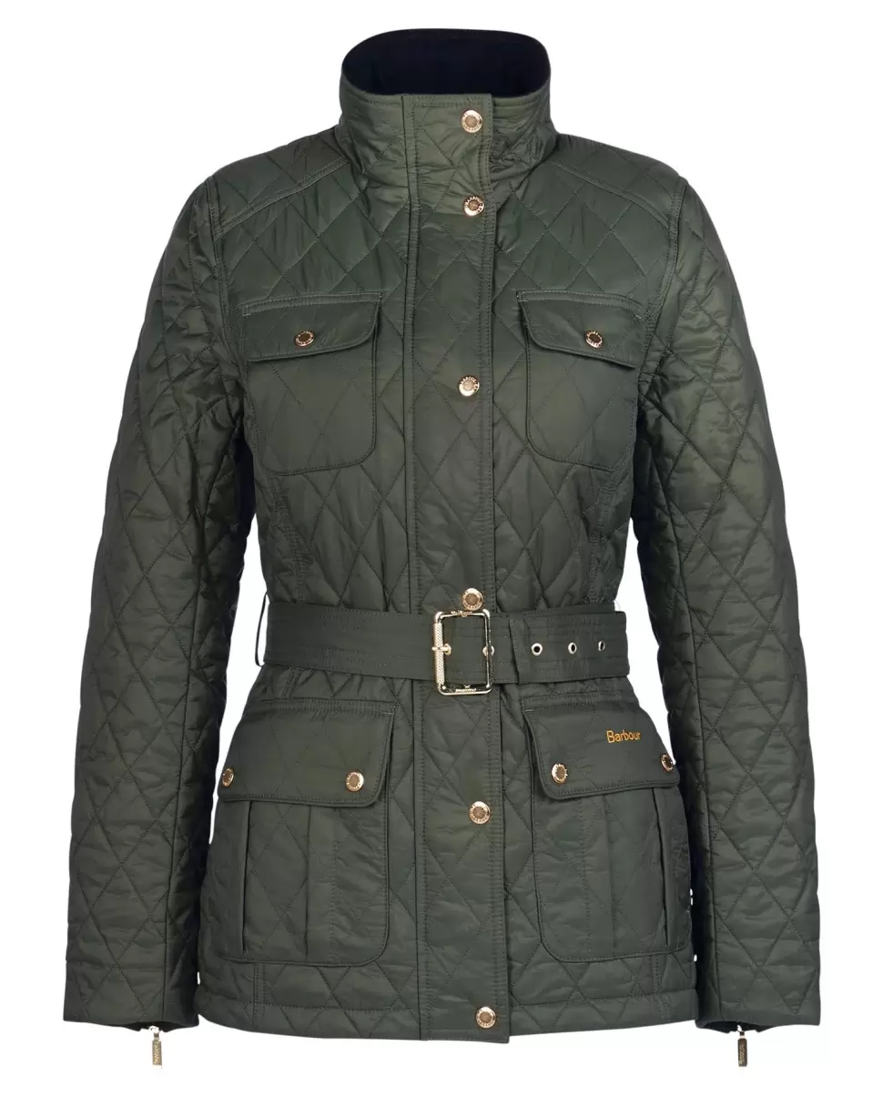 Quilted Jackets Must-Go Prices Women Green Barbour Country Utility Quilted Jacket - 1
