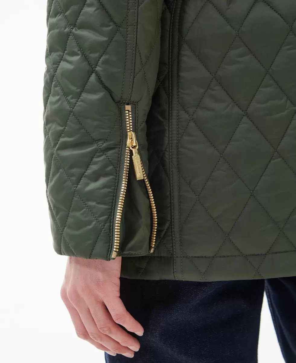 Quilted Jackets Must-Go Prices Women Green Barbour Country Utility Quilted Jacket - 6
