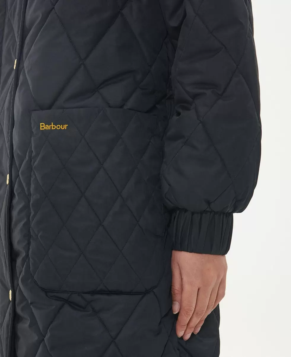 Barbour Marsett Quilted Jacket Quilted Jackets Black Quick Women - 5