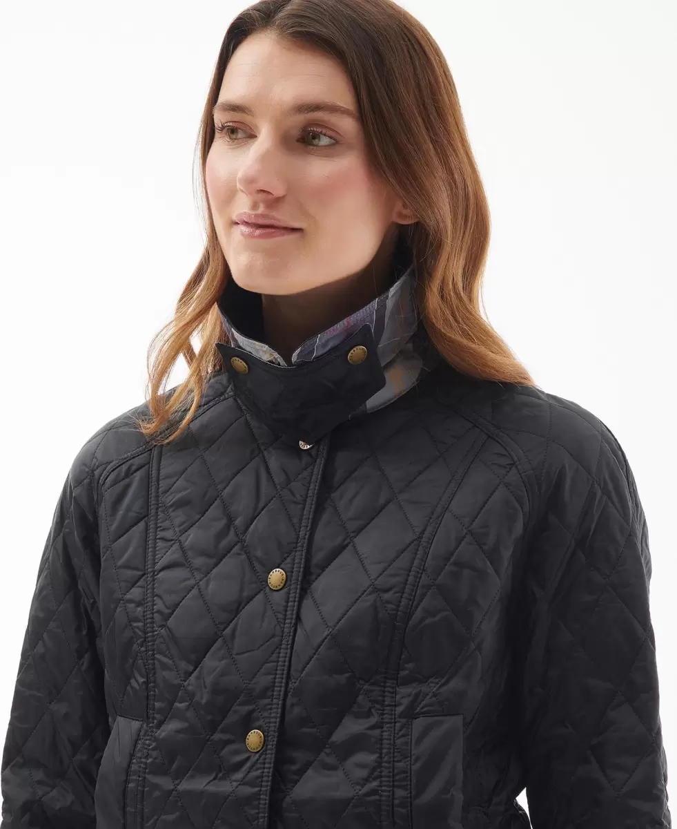 Barbour Summer Beadnell Quilted Jacket Pearl Women Quilted Jackets Optimize - 4