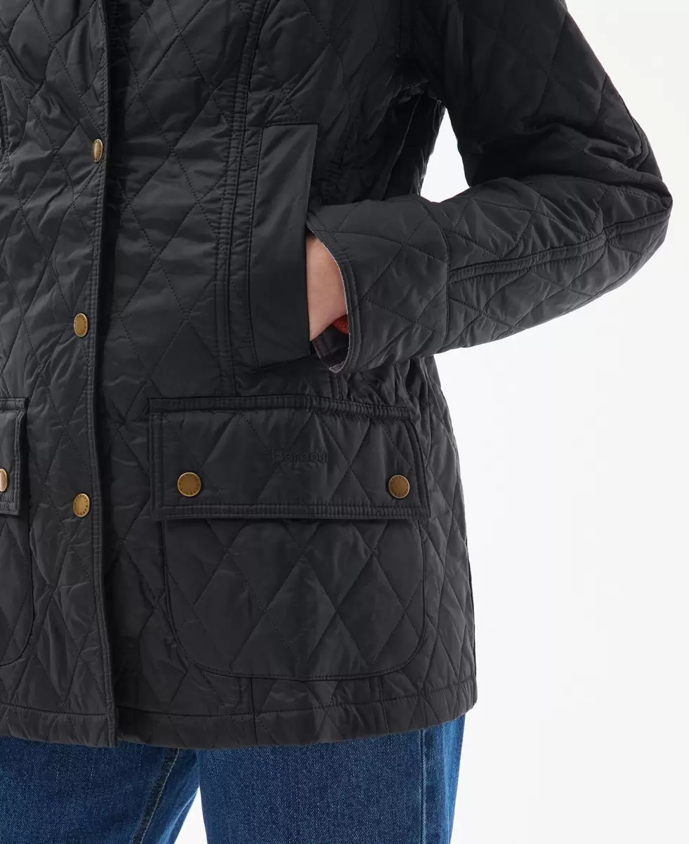 Barbour Summer Beadnell Quilted Jacket Pearl Women Quilted Jackets Optimize - 5