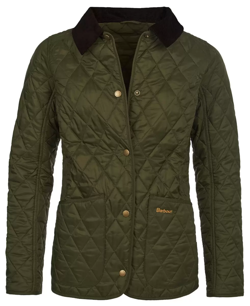 Relaxing Quilted Jackets Women Barbour Annandale Quilted Jacket Doeskin - 1