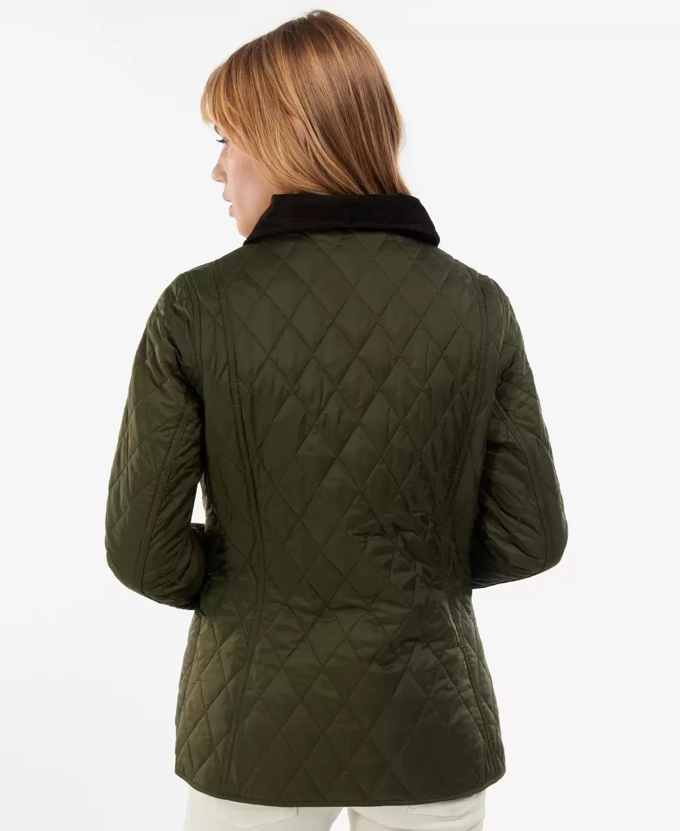 Relaxing Quilted Jackets Women Barbour Annandale Quilted Jacket Doeskin - 3