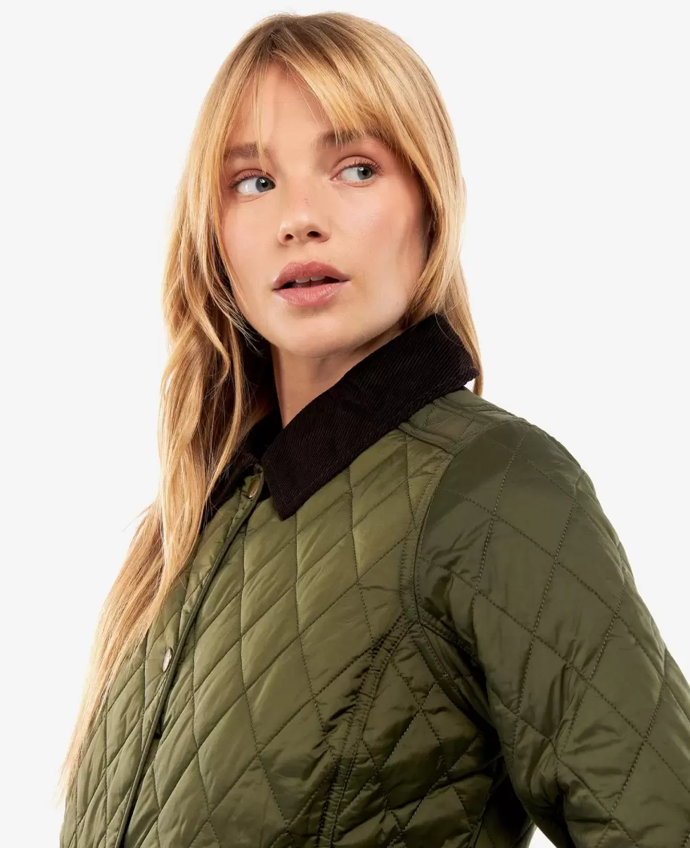 Relaxing Quilted Jackets Women Barbour Annandale Quilted Jacket Doeskin - 4