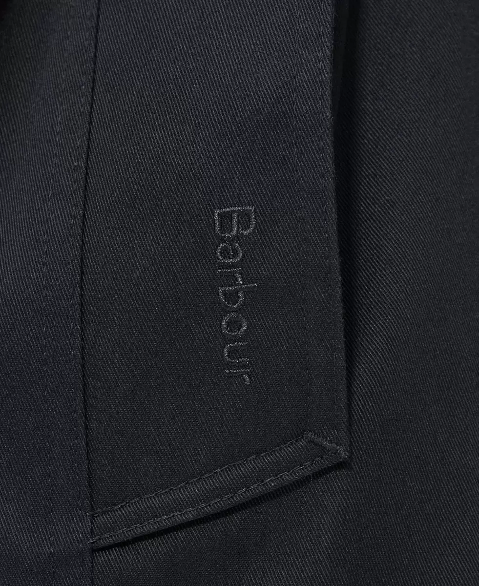 Women Barbour Short Greta Showerproof Trench Coat Waterproof Jackets Reliable Black - 7