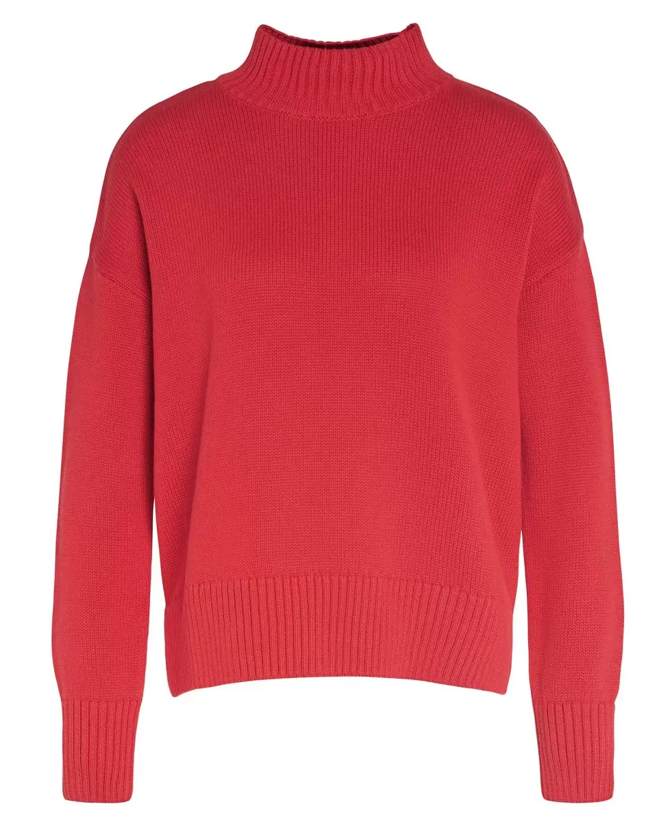 Jumpers Barbour Sandy Knitted Jumper Red Women Knockdown - 1
