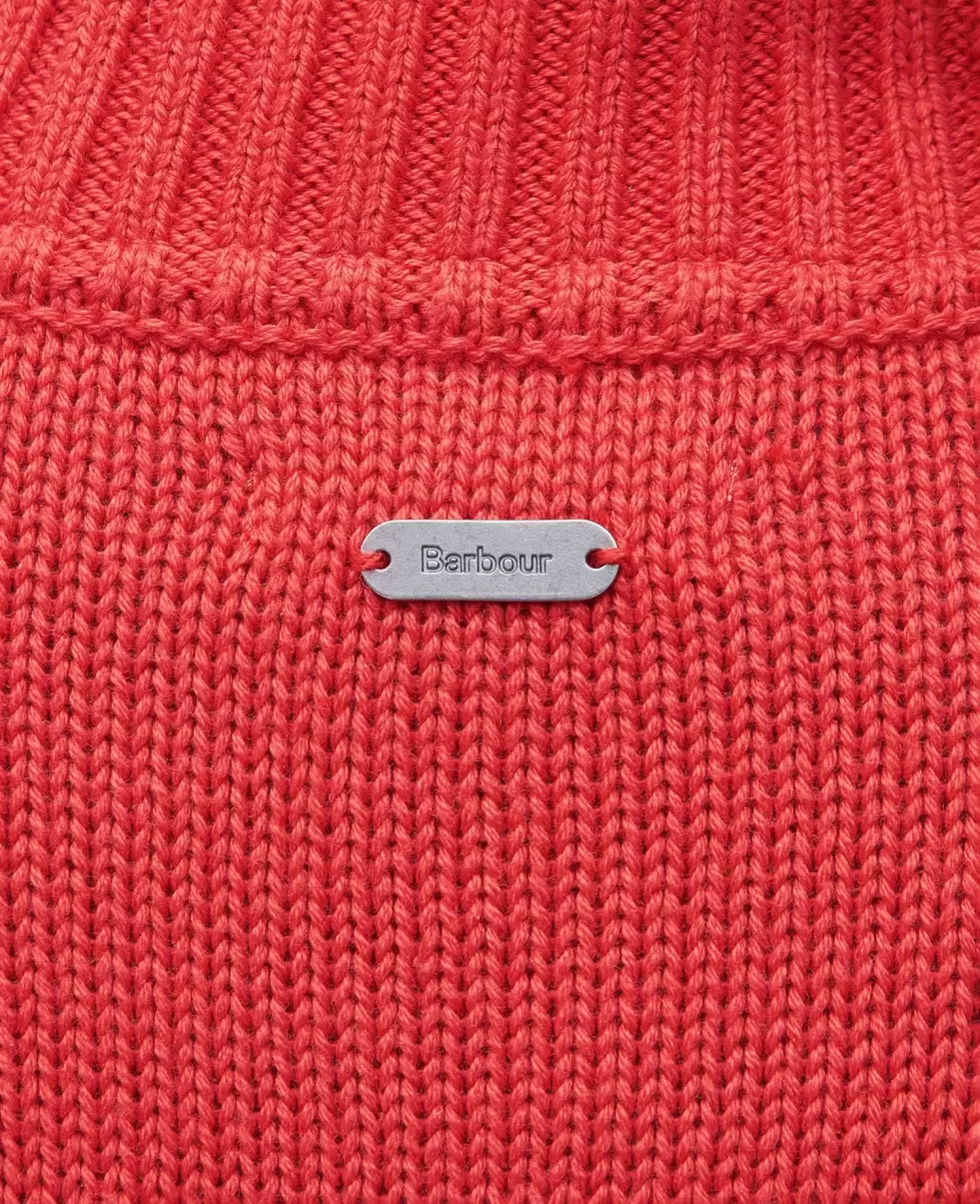 Jumpers Barbour Sandy Knitted Jumper Red Women Knockdown - 6