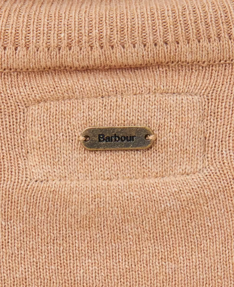 Brown Barbour Pendle Roll-Neck Sweatshirt Luxurious Women Jumpers - 6
