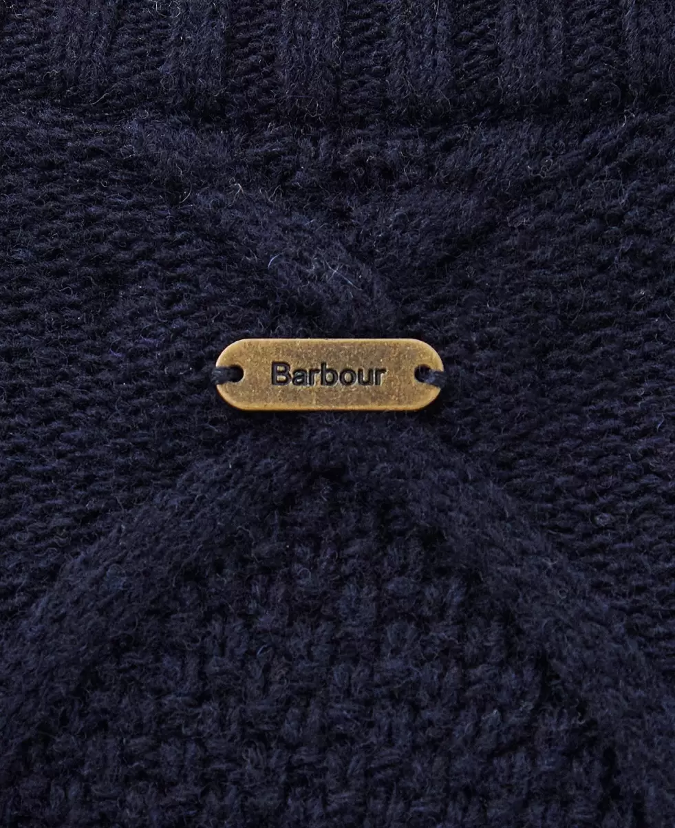 Latest Barbour Greyling Knitted Jumper Jumpers Navy Women - 5