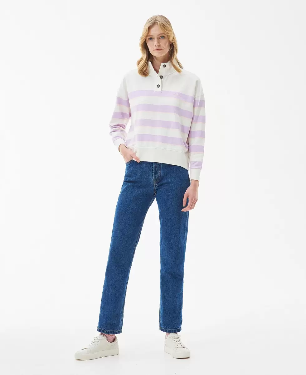 Hoodies & Sweatshirts Fresh Barbour Snapdragon Sweatshirt Women Multi Stripe - 2