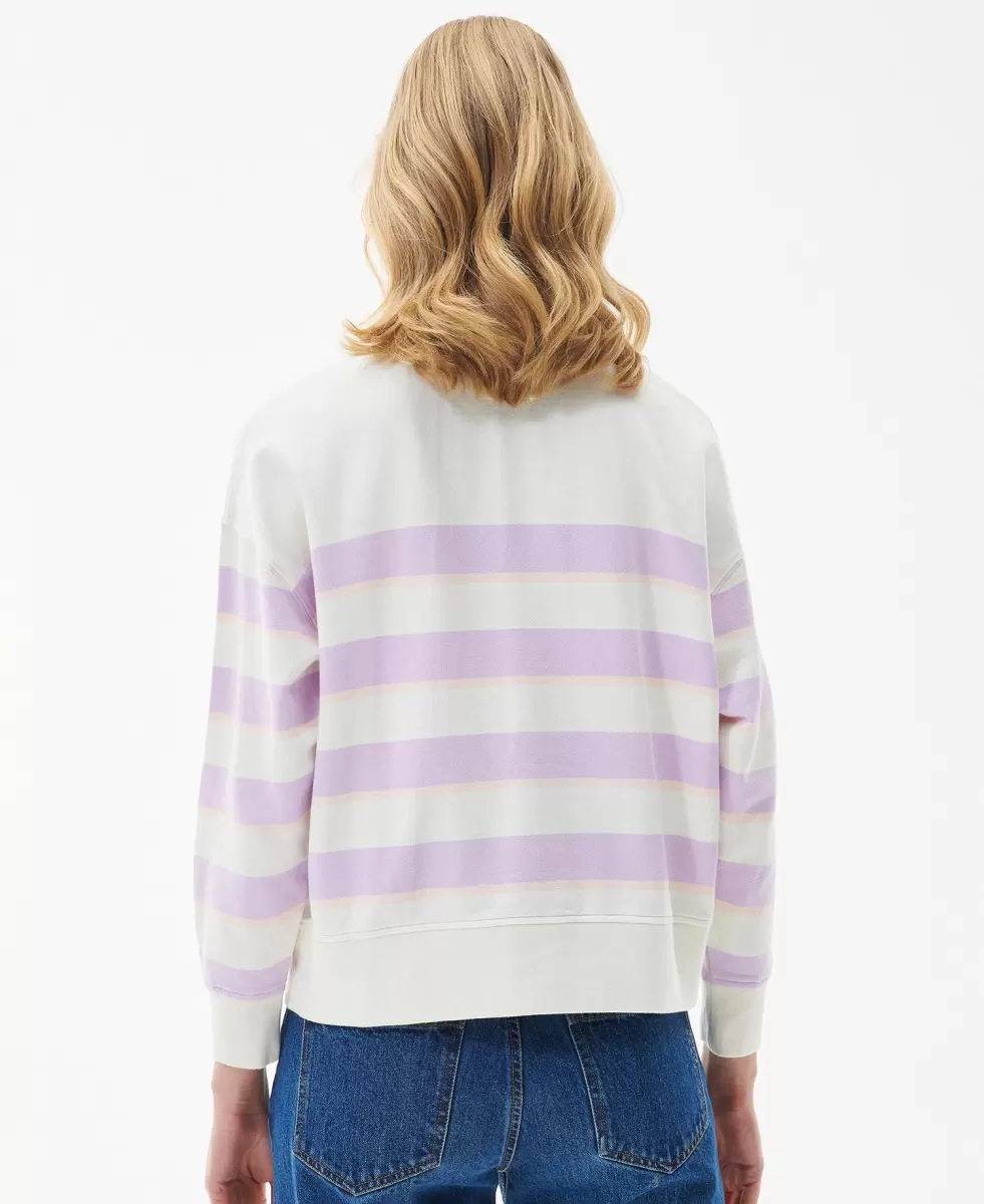 Hoodies & Sweatshirts Fresh Barbour Snapdragon Sweatshirt Women Multi Stripe - 3